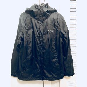 COLUMBIA Waterproof Windbreaker BLACK